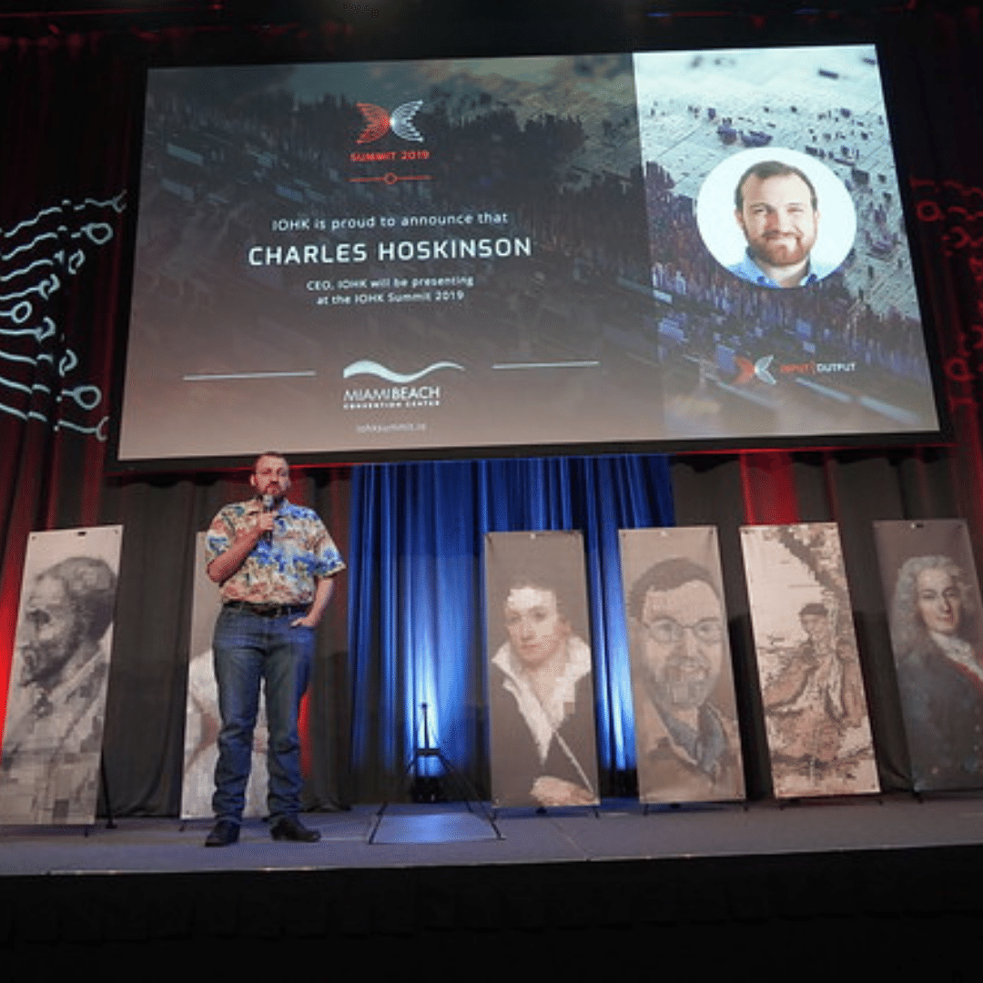 Charles Hoskinson Delivering Keynote at IOHK Summit 2019
