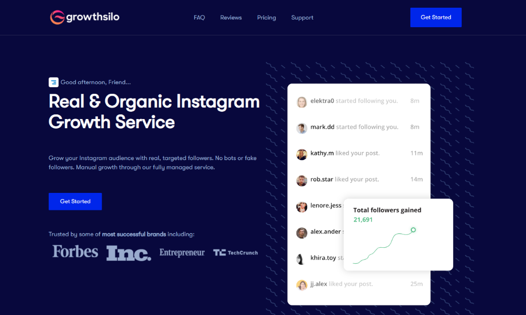 Growthsilo - Real Instagram Growth