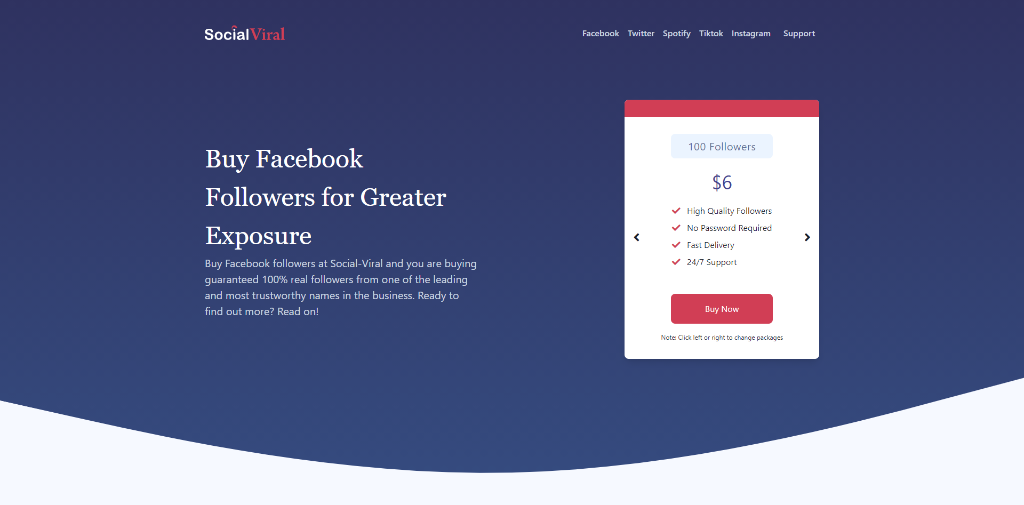 SocialViral - Buy Facebook Followers