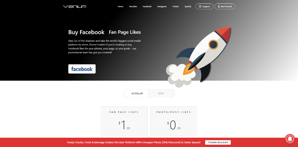 Venium Facebook