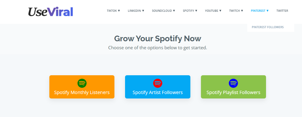 UseViral - Buy Spotify Plays, Followers & Streams