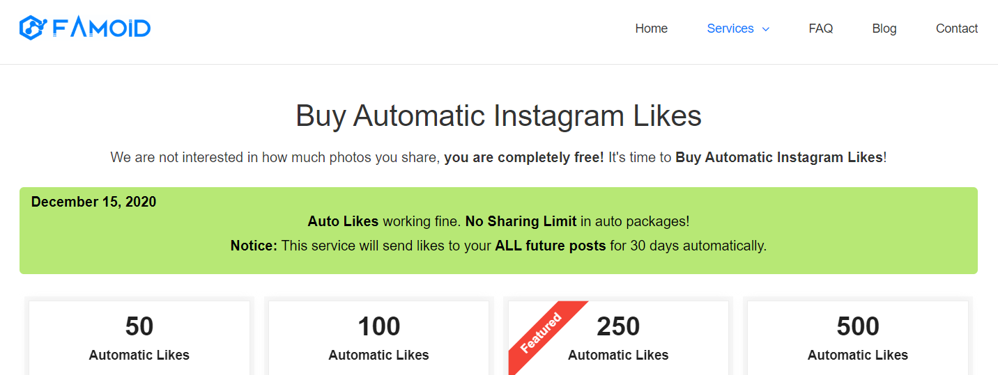 Famoid - best place to buy instagram auto likes