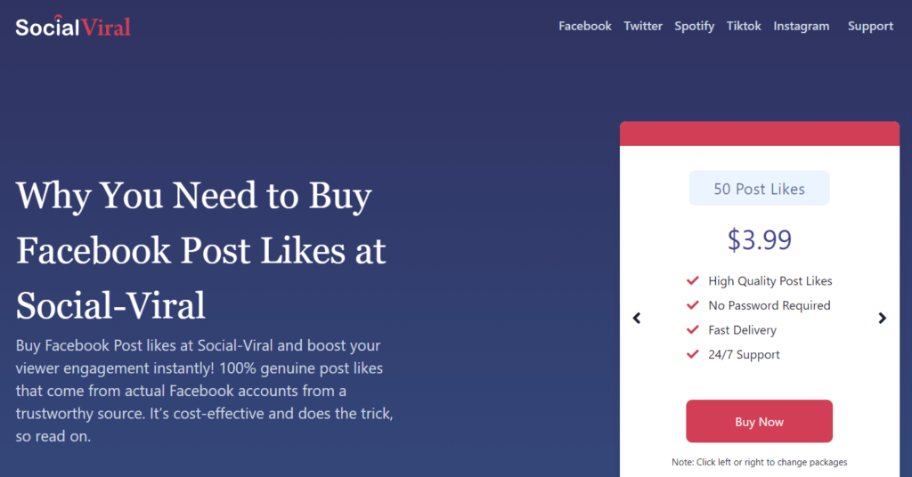 Social-Viral - buy facebook post likes