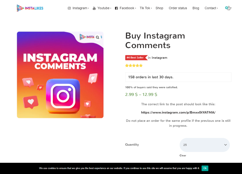 Instalikes Instagram Comments