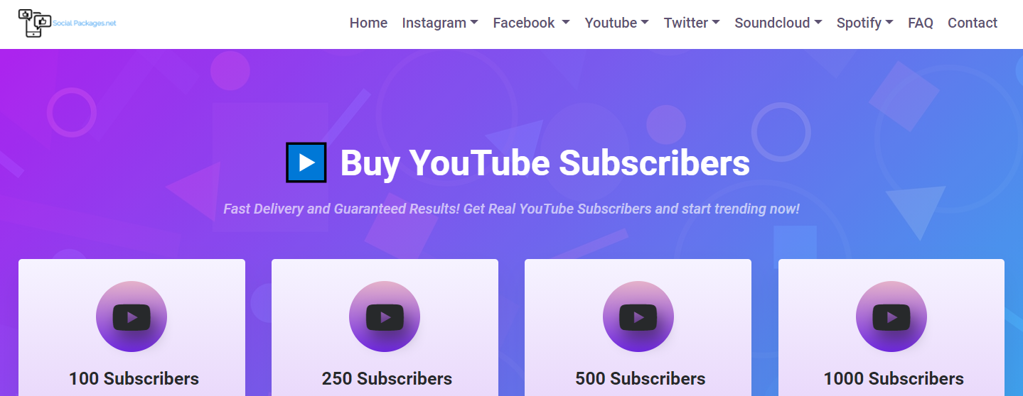 SocialPackages - buy youtube subscribers