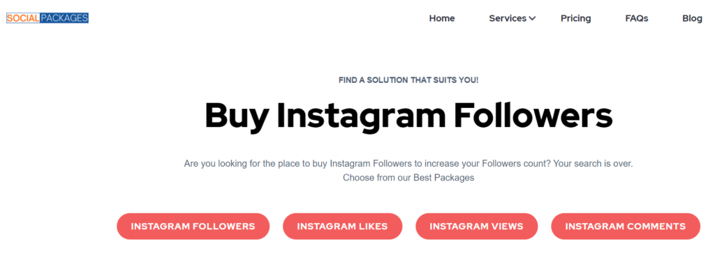 SocialPackages - buy active instagram followers
