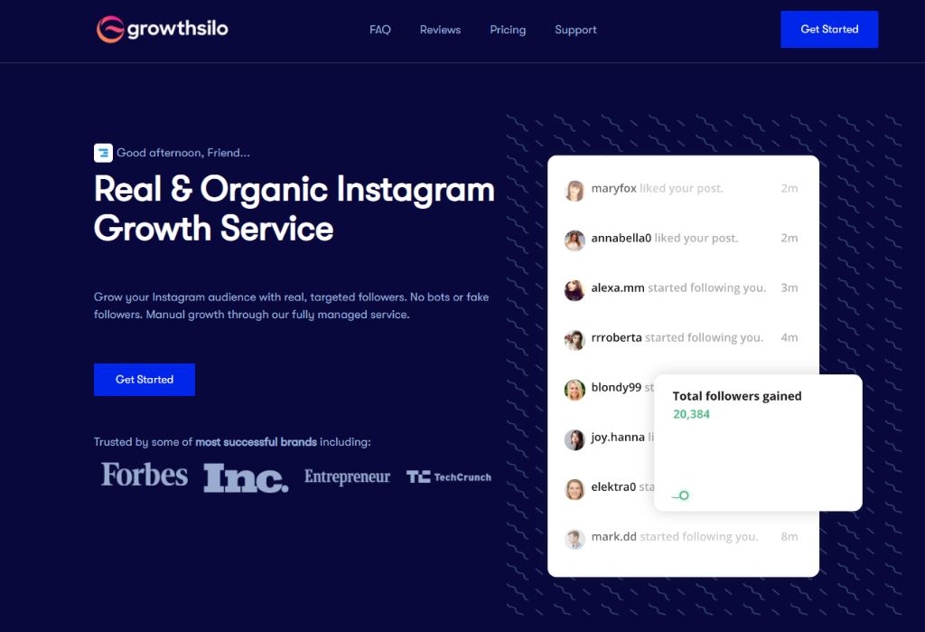 Growthsilo - Instagram Growth Service
