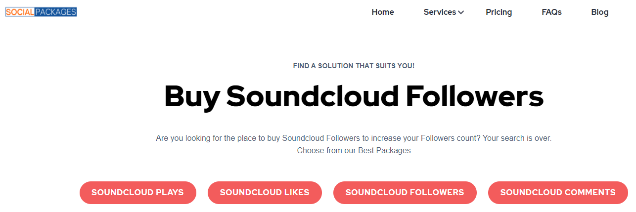 SocialPackages - buy soundcloud followers