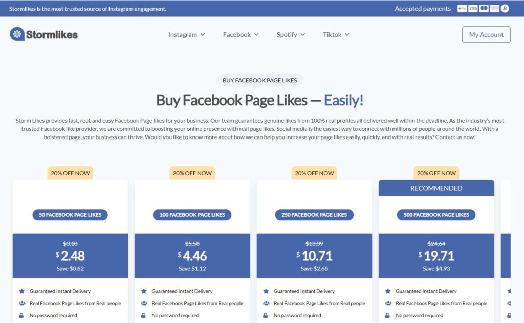 facebook likes and followers by stormlikes.net image