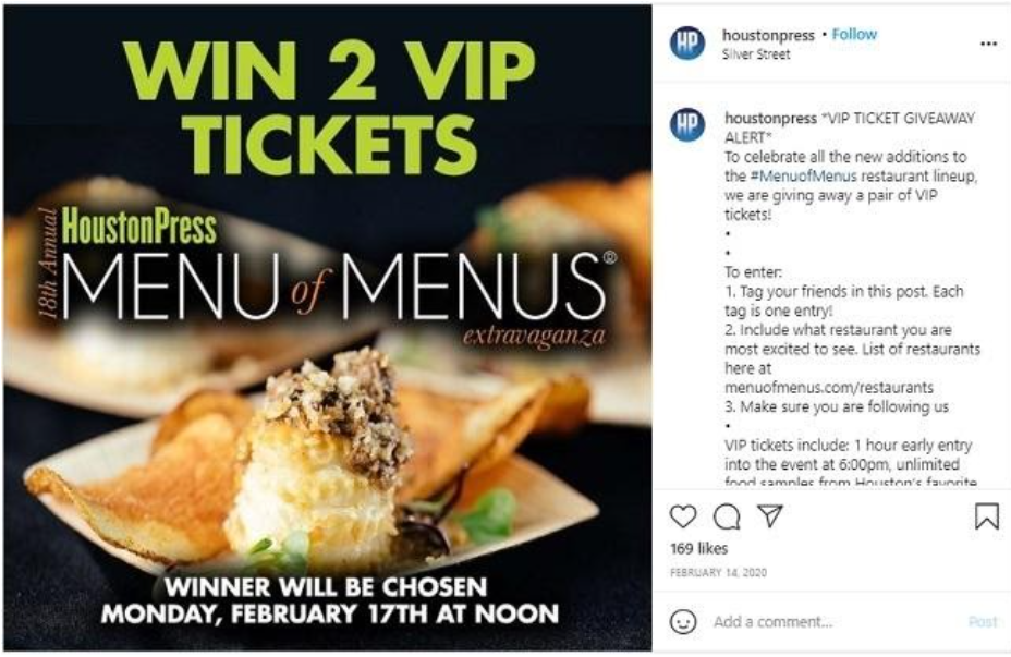 VIP Ticket Giveaway