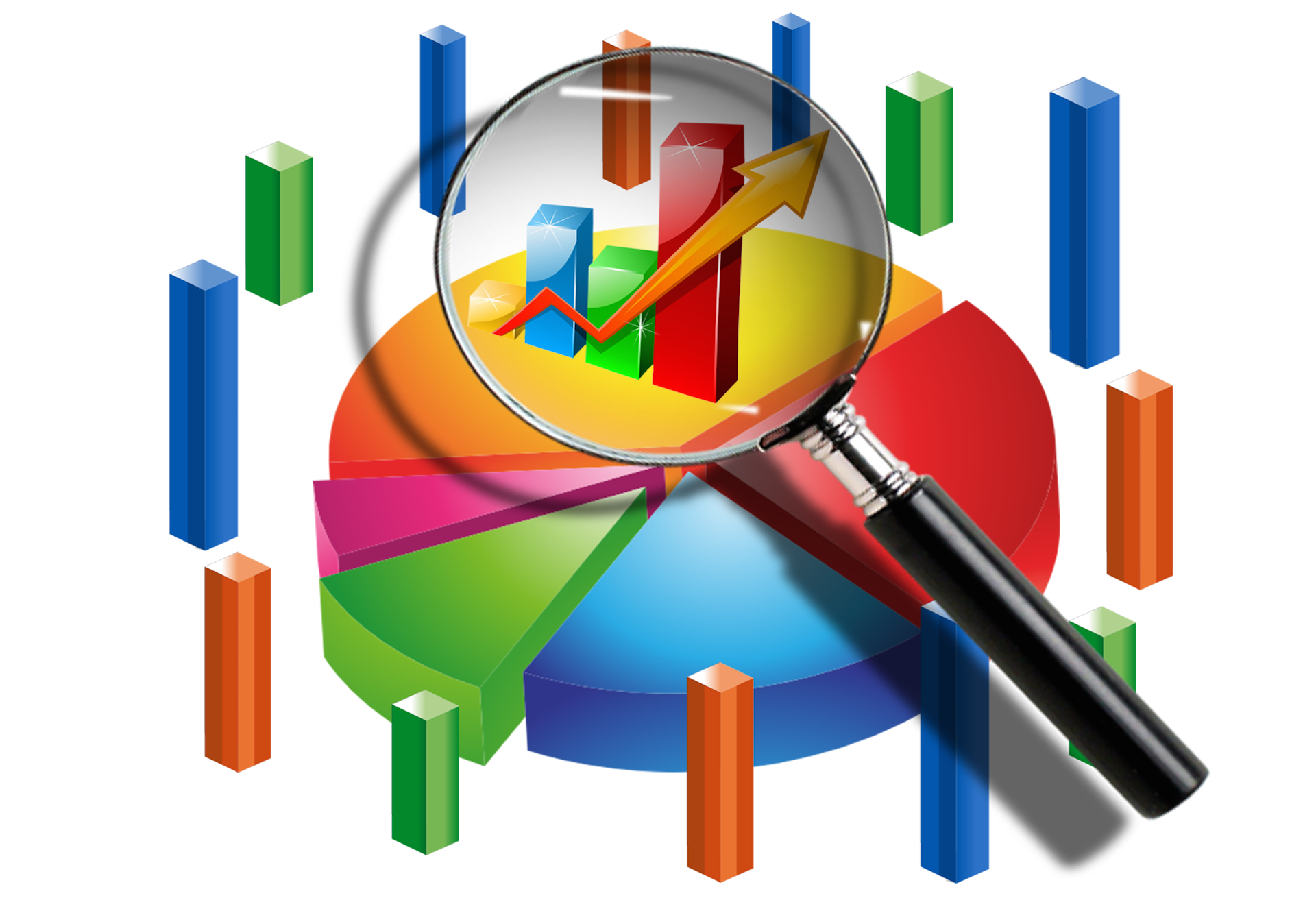 graph, pie chart, business