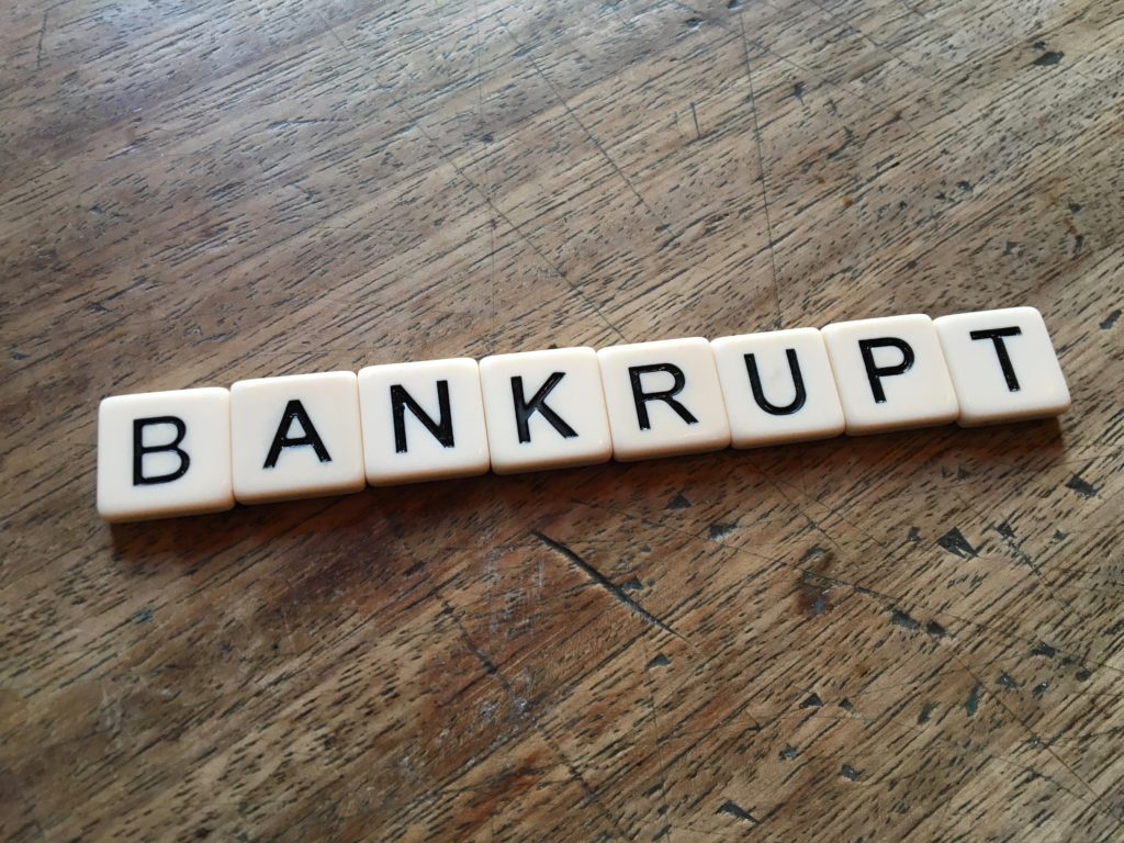 bankrupt, insolvent, bankruptcy