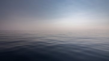 sea, ocean, fog