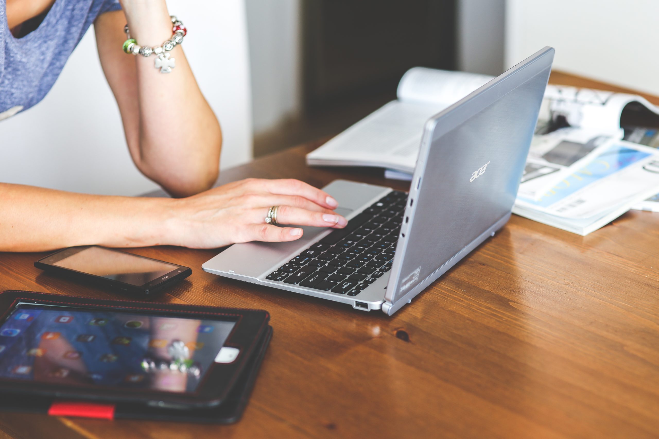 technology, laptop, keyboard