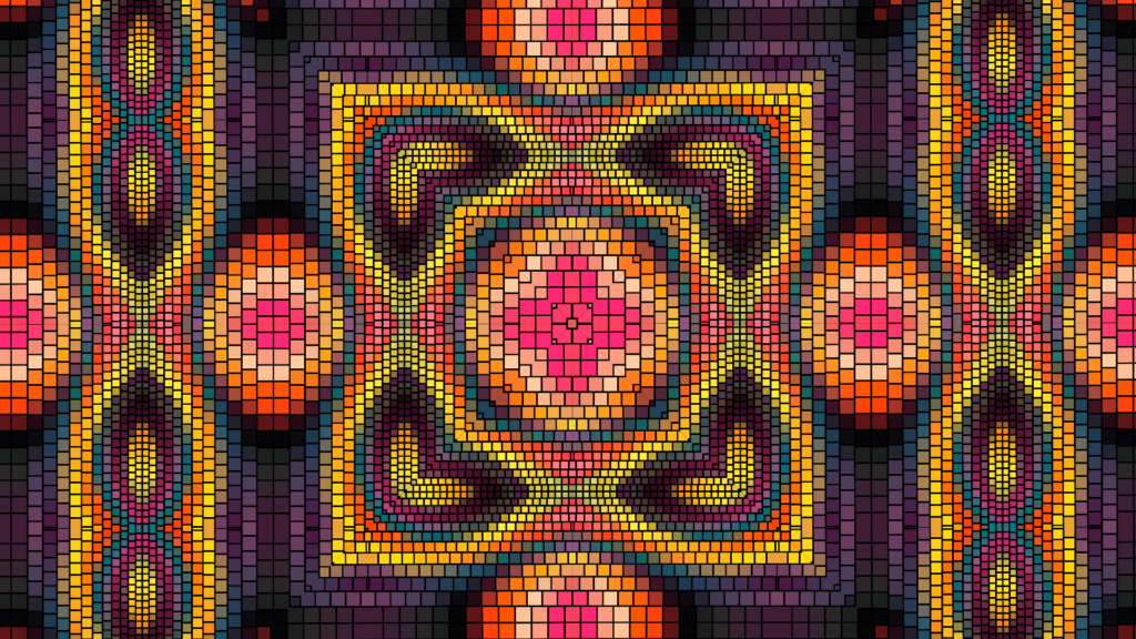 kaleidoscope art, pattern, ornament