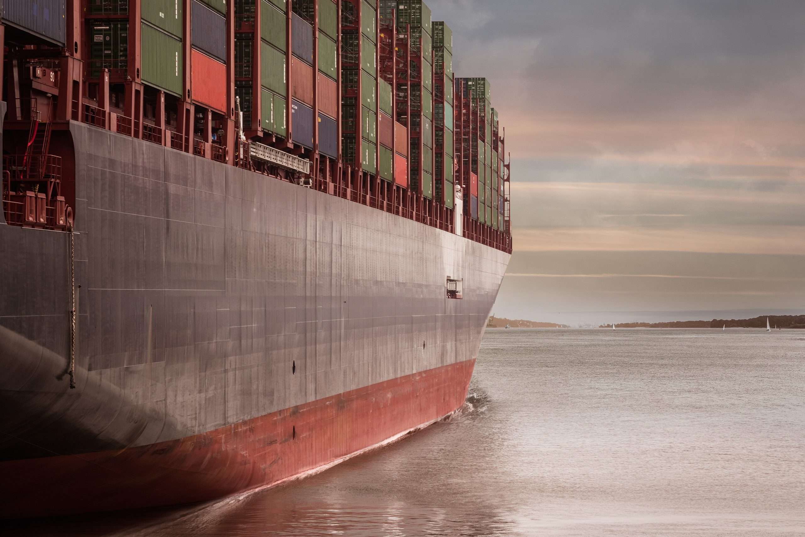 container, container ship, port