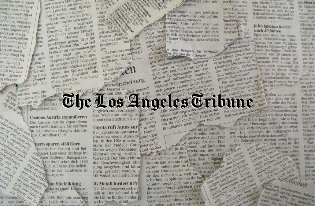 los angeles, tribune, newspapers