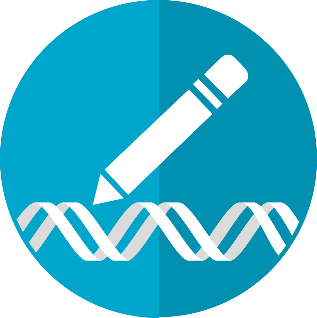 gene editing icon, crispr icon, genetic engineering icon