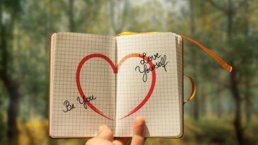 self love, heart, diary