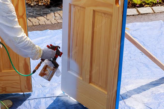 A Quick Way to Spray Doors