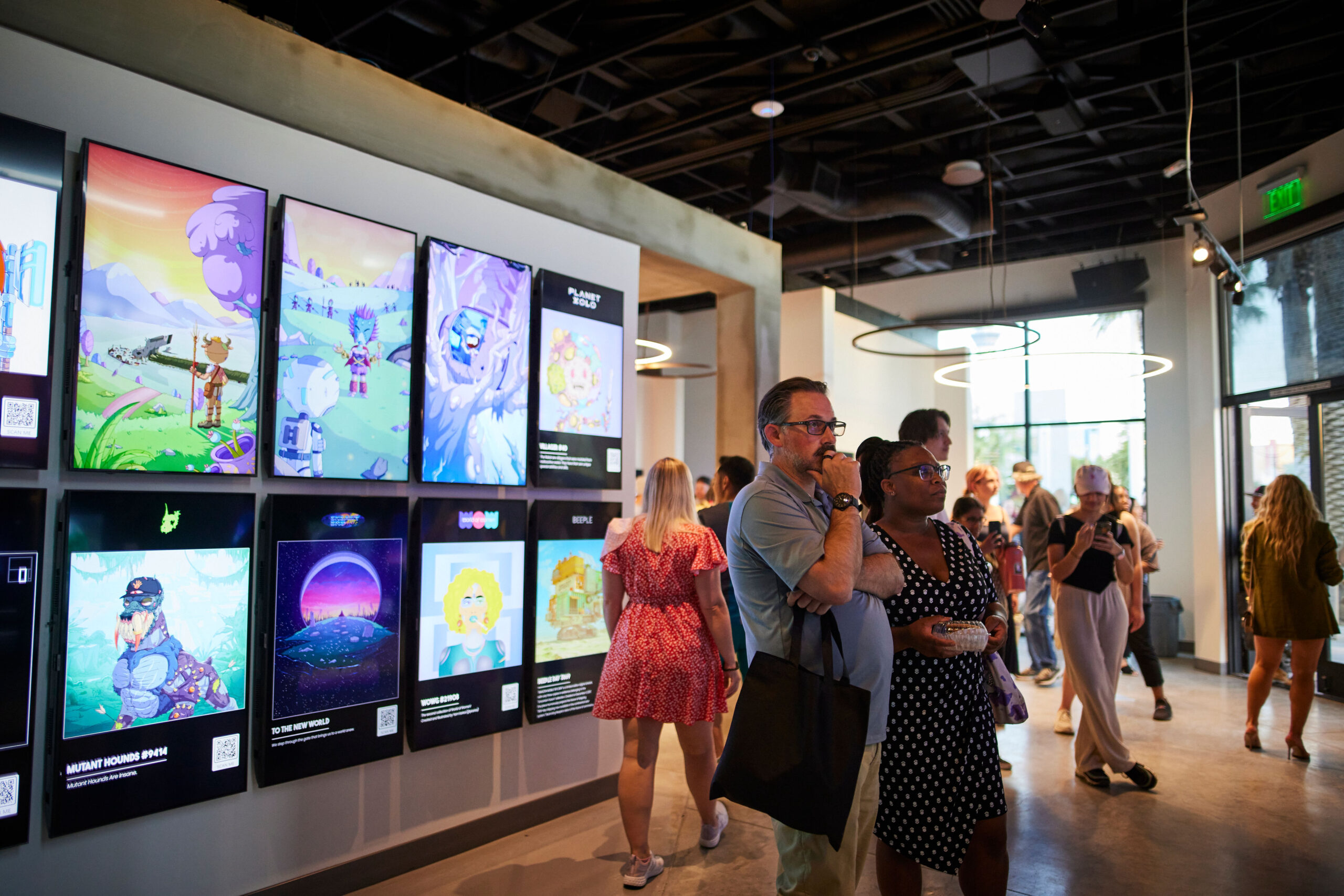 Crowds attending JRNY Gallery in Las Vegas
